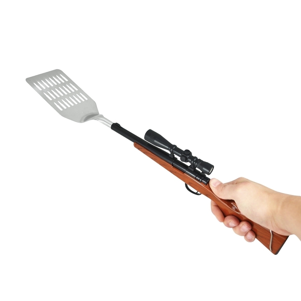 Novelty  Bolt Action Rifle BBQ Spatula - 18" Stainless Steel Grilling‎ Tool New